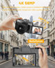Picture of 2024 Upgrade VJIANGER Digital Camera for Photography 4K 56MP Vlogging Camera for YouTube with WiFi, 180° Flip Screen, 16X Digital Zoom, 52mm Lens, 2 Batteries, 32GB Micro SD Card(Black)