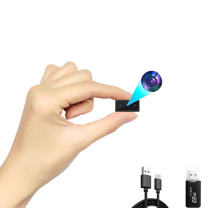 Picture of Hidden Camera Mini Spy Camera 1080P Small Security Camera, Tiny Portable Camera, Covert Nanny Cam, Indoor Home Office Security Cameras, Night Vision, Motion Detection, Gravity Sensor, Loop Record