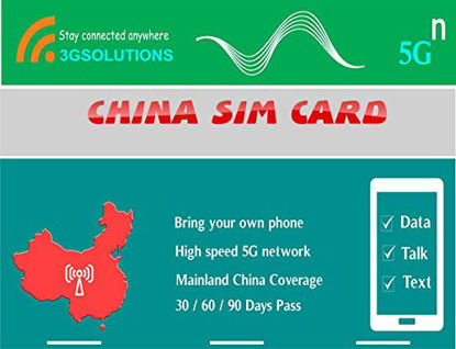 Picture of China Unicom Sim Card 5G Network 20GB Data, 300 Minutes Talk Plus 300 Texts