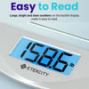 Picture of Etekcity Digital Body Weight Bathroom Scale, Large Blue LCD Backlight Display, High Precision Measurements,6mm Tempered Glass, 400 Pounds