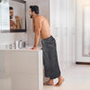 Picture of Utopia Towels - Luxurious Jumbo Bath Sheet 2 Piece - 600 GSM (35X70 Inches) 100% Ring Spun Cotton - Highly Absorbent and Quick Dry Extra Large Bath Towel - Super Soft Hotel Quality Towel (Grey)