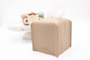 Picture of Tissue Box Cover Holder, Square with Bottom Belt by Carrot's Den - PU Leather Decorative Organizer for Tabletop, Bathroom, Car, Office | Beige