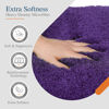 Picture of Walensee Non Slip Bath Mat for Bathroom (16 x 24, Dark Purple) Water Absorbent Soft Microfiber Shaggy, Machine Washable Thick Plush Bath Rugs for Shower