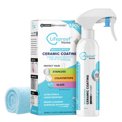 Picture of Lifeproof Ceramic Coating Spray Kit - Shine, Seal & Protect Kitchen & Bath Surfaces, Repels Stains & Grime