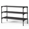 Picture of Kitsure Shoe Rack - Premium Non-Woven Shoe Rack Shelf, Shoe Organizer for Closet, Entryway, Garage & Corridor, Sturdy & Durable Long Stackable Shoe Shelves, Medium, Black