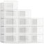 Picture of SEE SPRING Large 12 Pack Shoe Storage Box, Clear Plastic Stackable Shoe Organizer for Closet, Space Saving Foldable Shoe Rack Sneaker Container Bin Holder