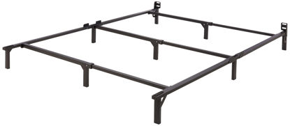 Picture of Amazon Basics Queen Size Sturdy Steel Bed Frame for Box Spring and Mattress, Tool-Free Assembly, 79.5" x 59.5" x 7", Black