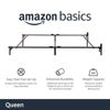 Picture of Amazon Basics Queen Size Sturdy Steel Bed Frame for Box Spring and Mattress, Tool-Free Assembly, 79.5" x 59.5" x 7", Black