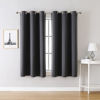 Picture of ChrisDowa Grommet Blackout Curtains for Bedroom and Living Room - 2 Panels Set Thermal Insulated Room Darkening Curtains (Dark Grey, 42 x 63 Inch)