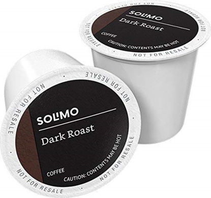 Picture of Amazon Brand - Solimo Dark Roast Coffee Pods, Compatible with Keurig 2.0 K-Cup Brewers 100 Count(Pack of 1)