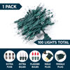 Picture of Joiedomi Clear Christmas String Lights Indoor,100 Count Mini Warm White Fairy Light,21.5FT Lighting Decor for Patio Dorm Classroom Bedroom Holiday Wedding Party Garland Birthday Festival,Green Wire