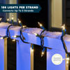 Picture of Joiedomi Clear Christmas String Lights Indoor,100 Count Mini Warm White Fairy Light,21.5FT Lighting Decor for Patio Dorm Classroom Bedroom Holiday Wedding Party Garland Birthday Festival,Green Wire