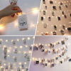 Picture of BRYUBR Photo Clip String Light - 33Ft 100LED Fairy Lights with Clips for Pictures with Timer, Photo Light with 50 Clear Clips for Bedroom Christmas Wedding Décor
