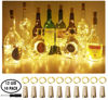 Picture of Aluan Wine Bottle Lights with Cork, 12 LED 10 Pack Fairy / String Lights Waterproof Battery Operated for Jar Party Wedding Christmas Festival Bar Decoration, Warm White