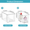 Picture of Vtopmart 4 Pack Large Stackable Storage Drawers,Easily Assemble Acrylic Bathroom Closet Undersink Organizers and Storage,Plastic Bins for Kitchen Cabinets,Pantry,Makeup,Medicine Organization