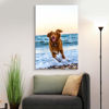 Picture of NWT Custom Canvas Prints with Your Photos for Pet/Animal, Personalized Canvas Pictures for Wall to Print Framed 24x16 inches