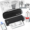 Picture of Gloryang Inkless Portable Printer for Travel, Wireless Thermal Printer Supports 8.5 x 11 Inch US Letter Size, Bluetooth Printer Includes Carry Case and 3 Rolls of Thermal Paper Kit, Black