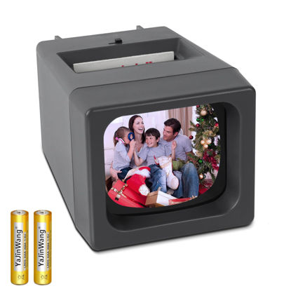 Picture of 35 mm Film & Slide Viewer, 2X LED Illuminated Viewing Slide Projector for Old Slides and 35mm Film Negatives(2 AAA Batteries Included)