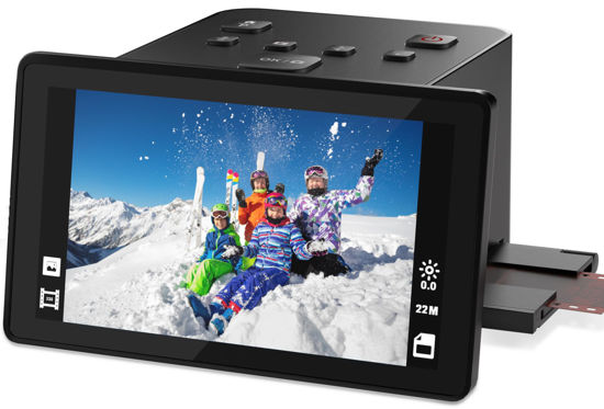 Picture of Digital Film & Slide Scanner with 5 Inch LCD Screen, Converts Color & B&W 135/110/126 KPK Negatives & Slides and Super 8 Slides into 22MP JPEG Photos