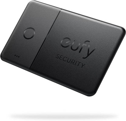 Picture of eufy Security by Anker SmartTrack Card (Black, 1-Pack), Works with Apple Find My (iOS Only), Wallet Tracker, Phone Finder, Up to 3-Year Battery Life(Android Not Supported), White Elephant Gifts