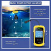 Picture of LUCKY Kayak Portable Fish Depth Finder Water Handheld Fish Finder Sonar Castable Kayak Boat Fishfinder Transducer Fishing LCD Display FFC1108