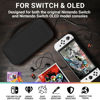 Picture of Orzly Carry Case Compatible with Nintendo Switch and New Switch OLED Console - Black Protective Hard Portable Travel Carry Case Shell Pouch with Pockets for Accessories and Games