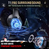 Picture of Tatybo Wireless Gaming Headsets for Ps5 Ps4 PC, 40H+ Hrs & 7.1 Surround Sound with Noise Canceling Microphone for Switch Phone (2.4GHz WiFi Mode), ONLY Wired Mode Suit for Xbox Series