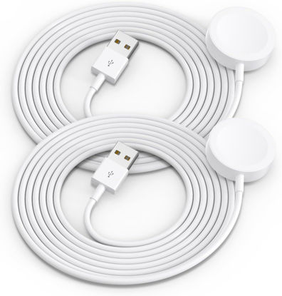 Picture of 2Pack Upgraded for Apple Watch Charger USB Magnetic Wireless Fast iWatch Charger Portable Compatible with iWatch Ultra/Series 10/9/8/7/6/SE/SE2/5/4/3/2/1-[3.3FT]