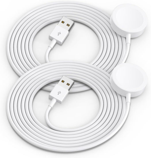 Picture of 2Pack Upgraded for Apple Watch Charger USB Magnetic Wireless Fast iWatch Charger Portable Compatible with iWatch Ultra/Series 10/9/8/7/6/SE/SE2/5/4/3/2/1-[3.3FT]