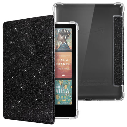 Picture of CoBak Case for Kindle Paperwhite 12th Gen 2024 (7") & Kindle Colorsoft Signature Edition (7") - New PU Leather Cover and Clear Soft Silicone Back Cover with Auto Sleep Wake Feature