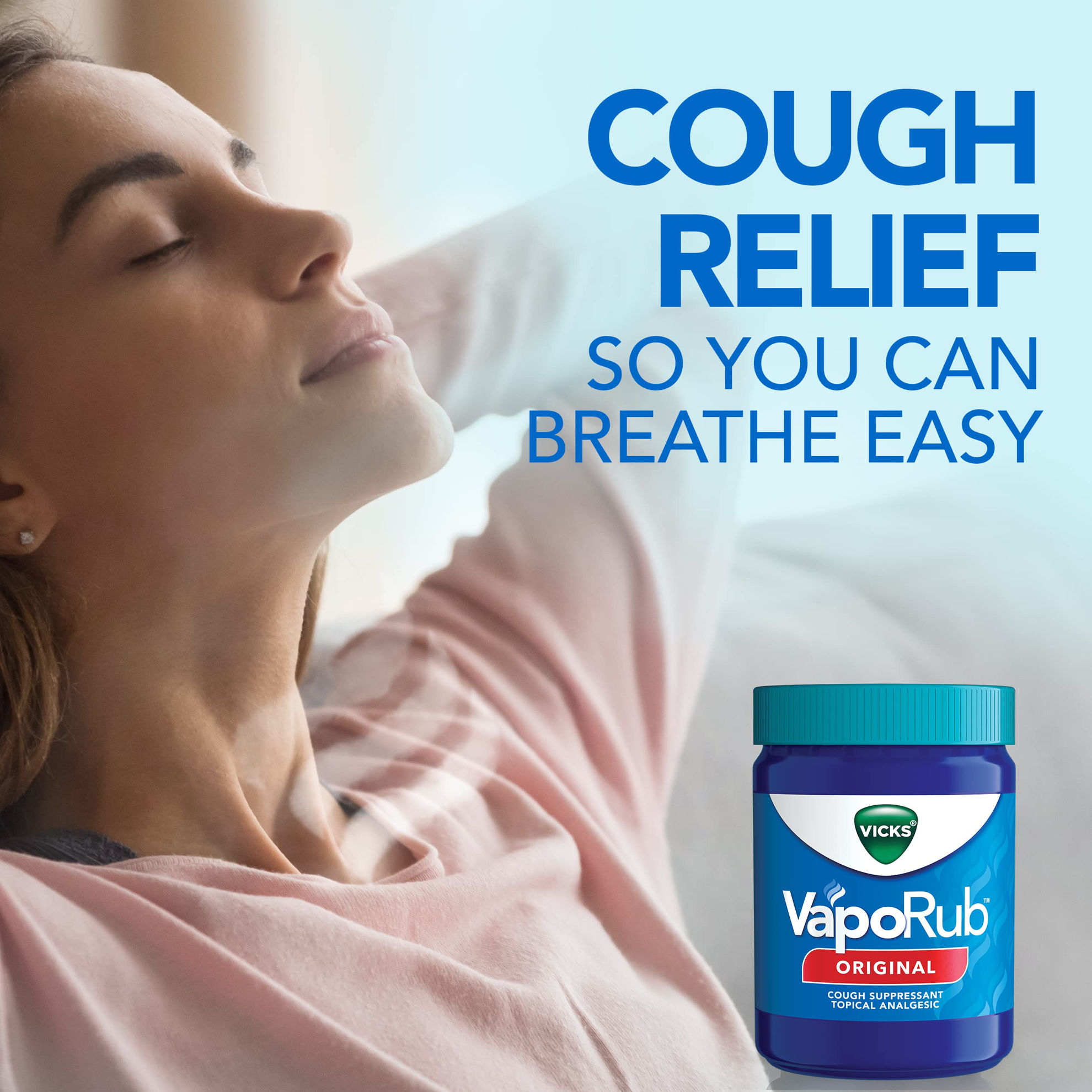 GetUSCart- Vicks VapoRub, Original, Cough Suppressant, Topical Chest ...