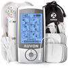 Picture of AUVON Rechargeable TENS Unit Muscle Stimulator, 24 Modes 4th Gen TENS Machine with 8pcs 2"x2" Premium Electrode Pads for Pain Relief