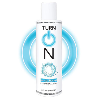 Picture of Turn On Water-Based Premium Personal Lubricant | Long Lasting, Ph Balanced, Hypoallergenic, Condom Safe Lube for Men, Women, and Couples, 8 fl oz