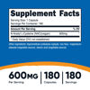 Picture of Nutricost N-Acetyl L-Cysteine (NAC) 600mg, 180 Capsules - Non-GMO, Gluten Free