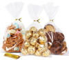 Picture of SUREHOME Cellophane Bags 100 Pack Clear Cellophane Treat Bags 6x10 In Cello Candy Bags for Party Favors Clear Gift Bags with Ties Plastic Gift Bags for Gift Giving Cookies Bakery Popcorn Goodie Wraps