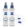 Picture of ZEISS Lens Care Pack - 2-8 Ounce Bottles of Lens Spray, 2 Microfiber Cleaning Cloths