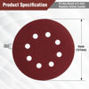 Picture of WORKPRO 150-piece Sanding Discs Set - 5-Inch 8-Hole Sandpaper 10 Grades Include 60, 80, 100, 120, 150,180, 240, 320, 400, 600 Grits for Random Orbital Sander(Not for Oscillating Tools or Mouse Sander)