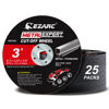 Picture of EZARC Cut Off Wheels 25 Pack, 3” x 1/16” x 3/8” Cutting Wheel, Metal & Stainless Steel Cutting Disc for Die Grinder
