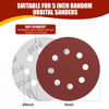 Picture of YNZDRWA 70 PCS 5 Inch Sanding Discs, 40 80 120 180 240 320 400 600 800 Grit Hook and Loop Sandpaper for Random Orbital Sander