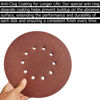 Picture of SACKORANGE 50 Pack 9-Inch 10 Hole 120 Grit Hook-and-Loop Drywall Sandpaper - Aluminum Oxide Sanding Disc for 9" Drywall Sander Wood Furniture Finishing …