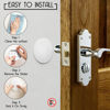 Picture of Door Stoppers - Large 3.15" (4 PCS) - Door Stoppers for Wall with Strong Back Adhesive - Quiet and Shock Absorbent Silicone Wall Protectors from Door Knobs - Protects Every Wall Surface - White