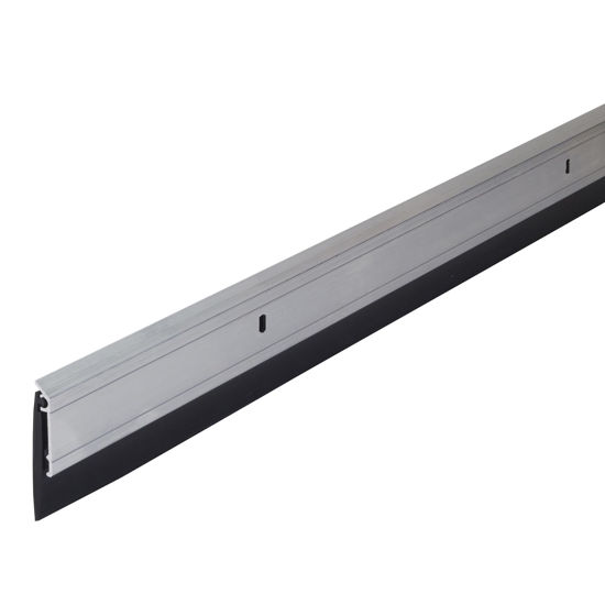 Picture of M-D Building Products 68247 All-Season Door Sweep, Heavy Duty Aluminum, Ideal for Residential & Commercial Use, Easy Installation with Heavy Rubber Seal, Ensure Comfort and Security (36 Inch, Silver)