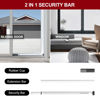 Picture of AceMining Sliding Door Security Bar,Heavy Duty Sliding Patio Door Lock Bar, 20-50inch Adjustable Multi-use Window Security Bars, Sliding Door Stopper,White,1Pack