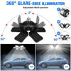 Picture of LED Garage Lights Bulb 2 Pack 180W 18000LM 6500K Led Shop Light with 6 Plus 1 Deformable Panels Basement Barn Ceiling Lights E26 and E27