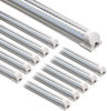 Picture of Barrina LED Shop Light, 8FT 72W 10000LM 5000K, Daylight White, V Shape, Clear Cover, Hight Output, Linkable, T8 LED Tube Lights, for Garage 8 Foot with Plug (Pack of 10)