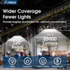 Picture of Amico 200W 10 Pack UFO LED High Bay Light 28,000lm 5000K LED High Bay Lights with UL Listed US Hook 5' Cable Alternative to 650W MH/HPS for Gym Factory Barn Warehouse