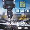 Picture of 5/8 Inch Drill Bit for Metal - Industrial Grade M35 Cobalt Titanium Aluminum Nitrite - 5/8" Diameter & Total Length of 6" with Working Length of 3" Easily Drill Into Metal, Steel, & Aluminum
