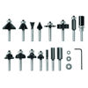Picture of BOSCH RBS015MBS 15-Piece (Universally Compatible Accessory) Carbide-Tipped Wood Router Bit Assorted Set