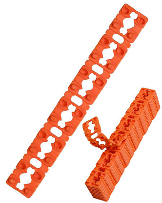 Picture of Outlet Spacers for Electrical Receptacle Box: 60Pcs Plastic Shim Spacers - Ideal for Electric Wall Switch - Receptacle Extenders Stackable Spacer for Sockets Plugs Washer Screws