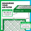 Picture of Filterbuy 20x25x5 Air Filter MERV 8 Dust Defense (2-Pack), Pleated HVAC AC Furnace Air Filters for Honeywell FC100A1037, Lennox X6673, Carrier, & More (Actual Size: 19.88 x 24.75 x 4.38 Inches)